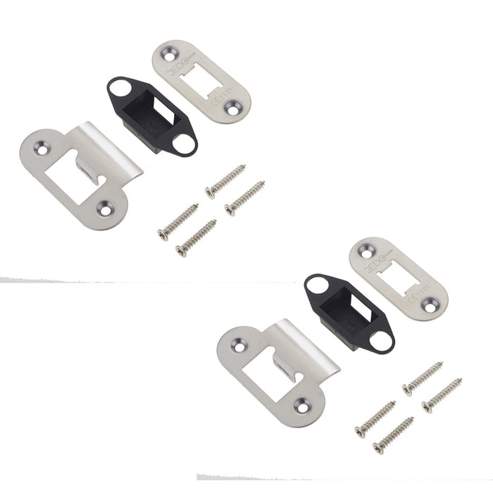PACK Heavy Duty Polished Stainless Steel Radiused Accessory Packs Tubular Latches