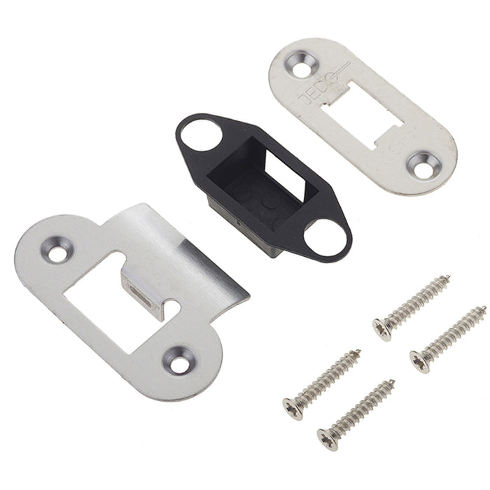 Heavy Duty Satin Stainless Steel Radiused Accessory Packs Tubular Latches