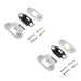 PACK Heavy Duty Satin Stainless Steel Radiused Accessory Packs Tubular Latches