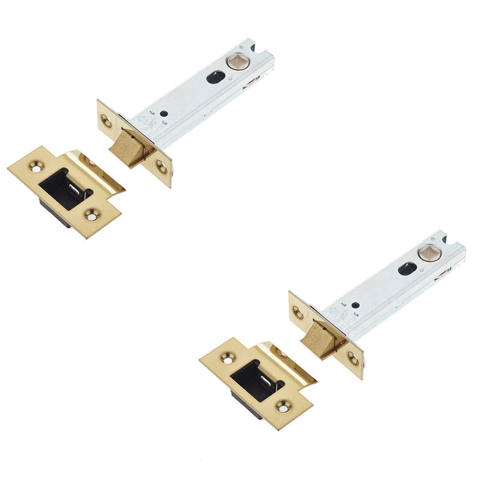 PACK Heavy Duty Tubular Latches Degree Short Travel 102mm Antique Brass Finish Secure Locking