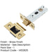 Durable 76mm Heavy Duty Tubular Latches with Brass Finish Secure Locking-1