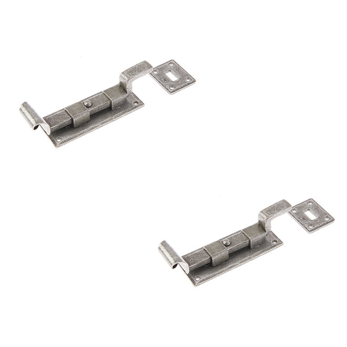 PACK High-Quality 102mm Pewter Necked Bolts Security Door Bolt Lock (1)