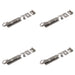 PACK Durable 102mm Pewter Shepherds Crook Straight Bolts Secure Doors Door Bolt Lock