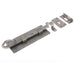 Durable Shepherds Crook Straight Bolts 152mm Pewter Finish Door Bolt Lock