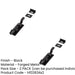 PACK Durable 102mm Black Shepherds Crook Necked Bolts Secure Doors Door Bolt Lock (1)-1
