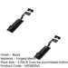PACK Durable Shepherds Crook Necked Bolts 152mm Black Secure Door Hardware Door Bolt Lock (1)-1