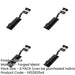 PACK Durable Shepherds Crook Necked Bolts 152mm Black Secure Door Hardware Door Bolt Lock-1