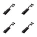 PACK Durable Shepherds Crook Necked Bolts 152mm Black Secure Door Hardware Door Bolt Lock