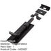 Durable 152mm Black Straight Bolts Enhanced Security Door Bolt Lock-1