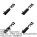 PACK Durable 152mm Black Straight Bolts Enhanced Security Door Bolt Lock-1