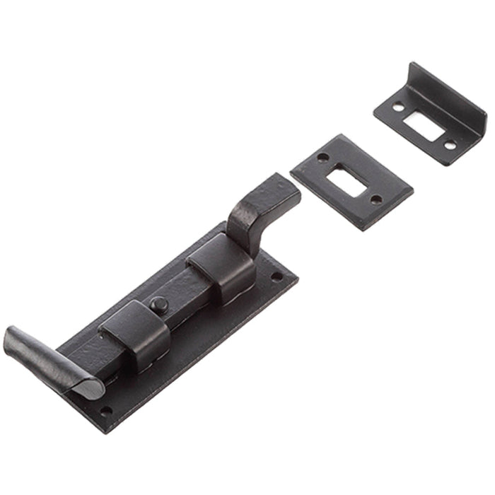 High-Quality 102mm Black Necked Bolts Enhanced Security Door Bolt Lock