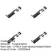 PACK High-Quality 102mm Black Necked Bolts Enhanced Security Door Bolt Lock-1