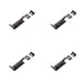 PACK High-Quality 102mm Black Necked Bolts Enhanced Security Door Bolt Lock