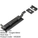 High-Quality 152mm Black Necked Bolts Enhanced Security Door Bolt Lock-1