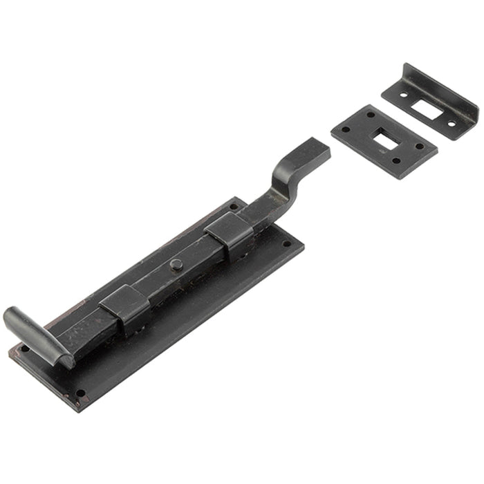High-Quality 152mm Black Necked Bolts Enhanced Security Door Bolt Lock