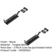 PACK High-Quality 152mm Black Necked Bolts Enhanced Security Door Bolt Lock (1)-1
