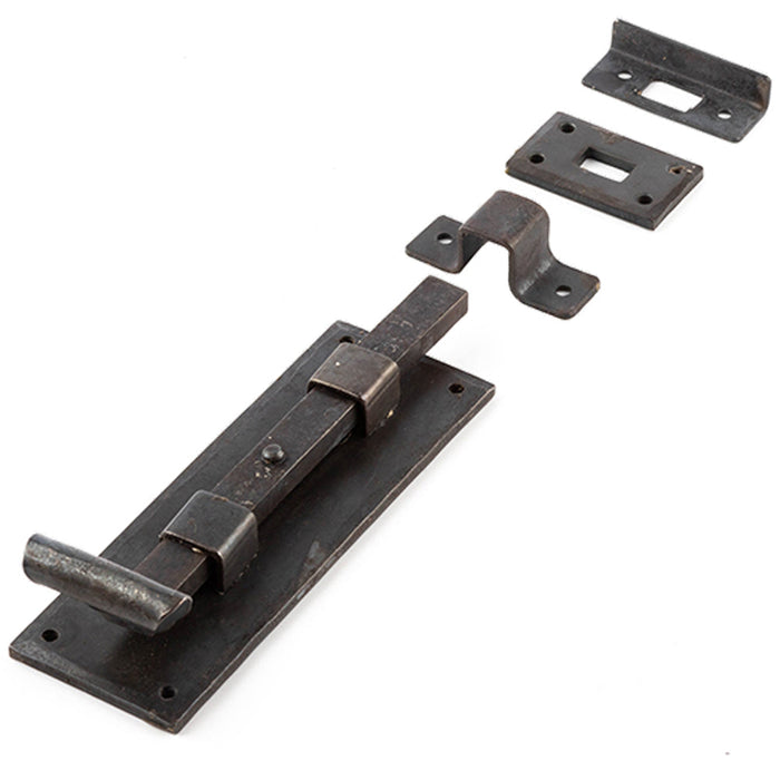 Beeswax Finished 152mm Straight Bolts Enhanced Door Security Door Bolt Lock