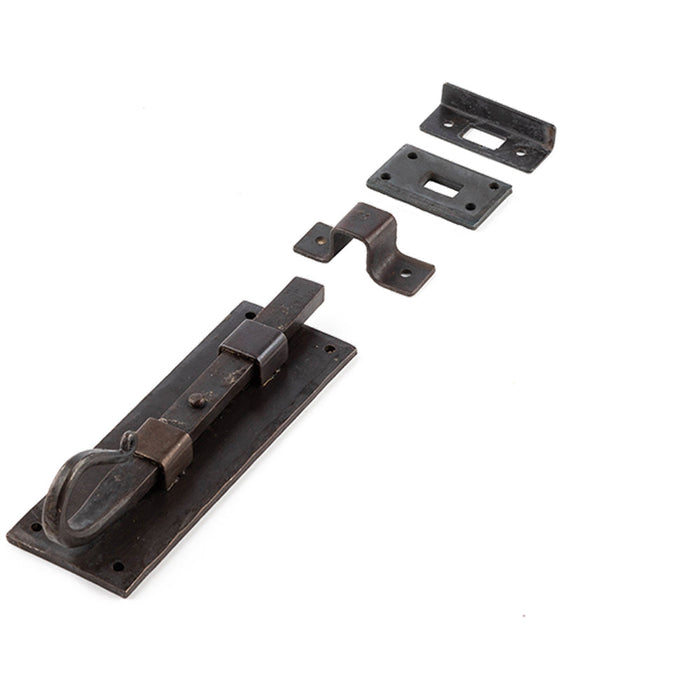 Shepherd's Crook Straight Bolts 152mm Beeswax Finish Secure Doors Door Bolt Lock