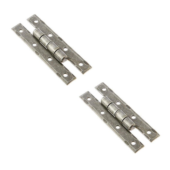 PACK Premium H-Hinge 35x90mm Elegant Pewter Finish Traditional Gate Door Door Hinges (1)
