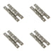 PACK Premium H-Hinge 35x90mm Elegant Pewter Finish Traditional Gate Door Door Hinges