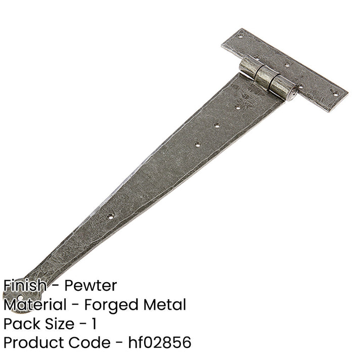 Durable 370x132mm Pewter Hinge Doors Cabinets Traditional Gate Door Door Hinges-1