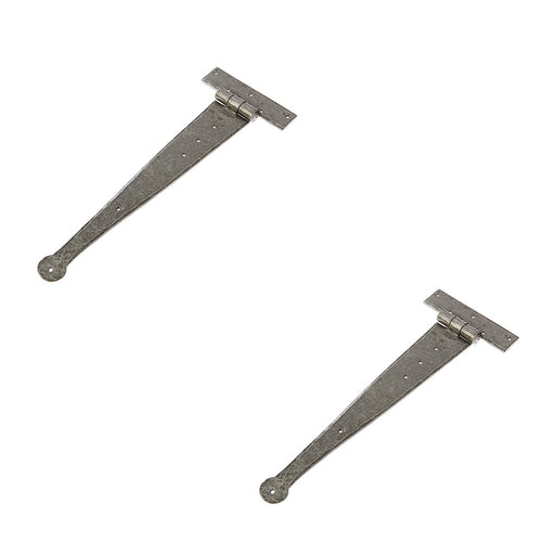 PACK Durable 370x132mm Pewter Hinge Doors Cabinets Traditional Gate Door Door Hinges (1)