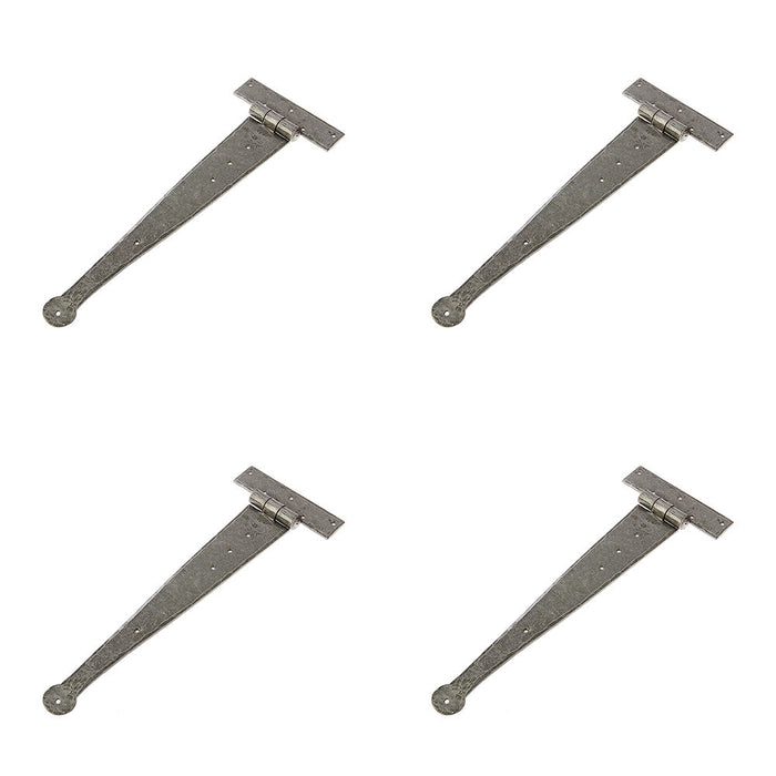 PACK Durable 370x132mm Pewter Hinge Doors Cabinets Traditional Gate Door Door Hinges