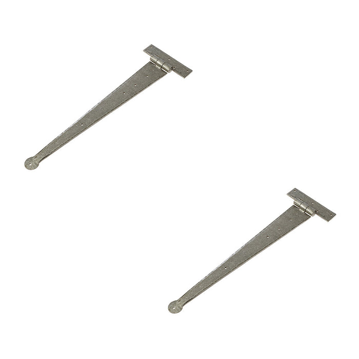 PACK Premium Pewter Hinge 445x132mm Doors Cabinets Traditional Gate Door Door Hinges (1)