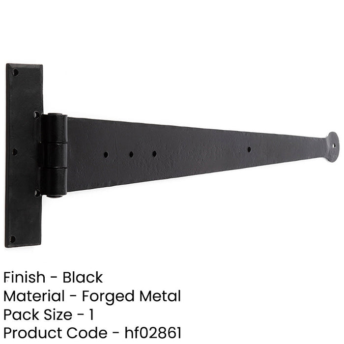 Premium Hinge 445x132mm Sleek Black Design Doors Gates Traditional Gate Door Door Hinges-1