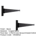 PACK Premium Hinge 445x132mm Sleek Black Design Doors Gates Traditional Gate Door Door Hinges (1)-1