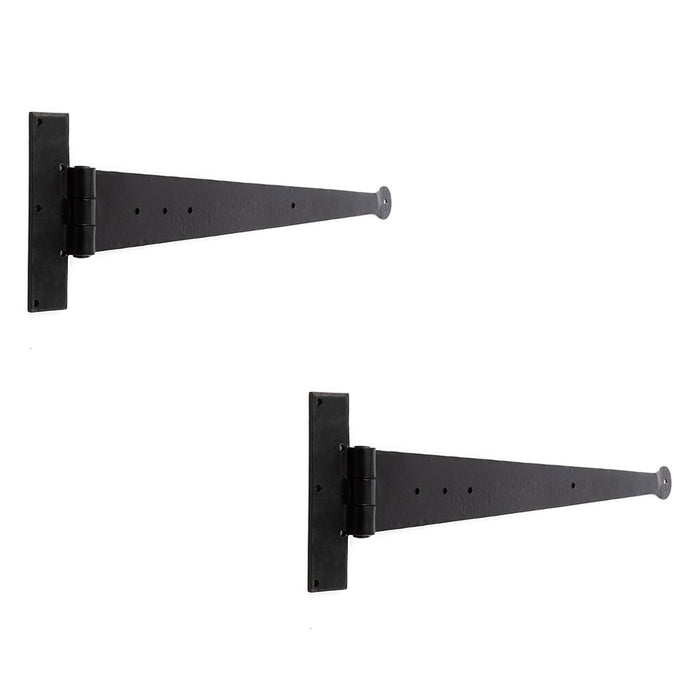 PACK Premium Hinge 445x132mm Sleek Black Design Doors Gates Traditional Gate Door Door Hinges (1)