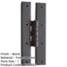 Durable Black H-Hinge 66x155mm Secure Installation Traditional Gate Door Door Hinges-1
