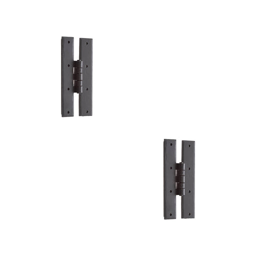 PACK Durable Black H-Hinge 66x155mm Secure Installation Traditional Gate Door Door Hinges (1)