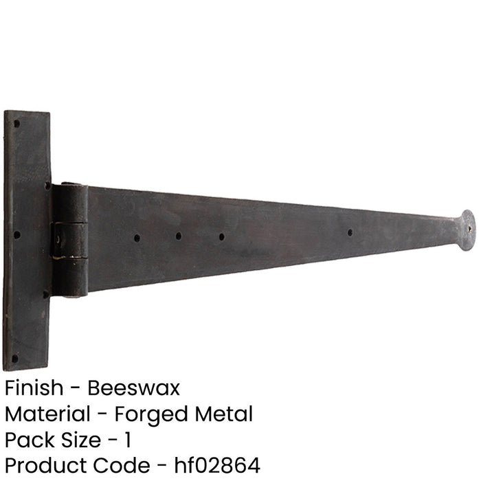 High-Quality Hinge 445x132mm Beeswax Finish Durable Construction Traditional Gate Door Door Hinges-1