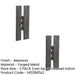 PACK Premium H-Hinge 66x155mm Beeswax Finish Durability Style Traditional Gate Door Door Hinges (1)-1