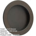 Elegant Circular Flush Pull Dark Bronze Finish Doors Door Handle-1