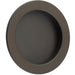 Elegant Circular Flush Pull Dark Bronze Finish Doors Door Handle
