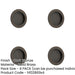 PACK Elegant Circular Flush Pull Dark Bronze Finish Doors Door Handle-1