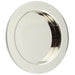 Sleek Circular Flush Pull Polished Nickel Modern Interiors Door Handle