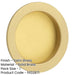 Elegant Satin Brass Circular Flush Pull Sliding Doors Cabinets Door Handle-1