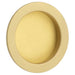 Elegant Satin Brass Circular Flush Pull Sliding Doors Cabinets Door Handle
