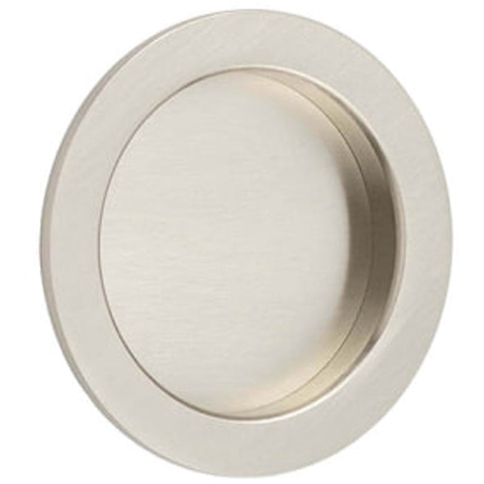 Elegant Satin Nickel Circular Flush Pull Doors Door Handle
