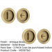 PACK Antique Brass Circular Turn Release Privacy Lock Door Handle (1)-1