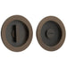 Stylish Circular Turn Release Dark Bronze Door Knob Elegant Privacy Solutions Door Handle