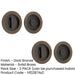 PACK Stylish Circular Turn Release Dark Bronze Door Knob Elegant Privacy Solutions Door Handle (1)-1