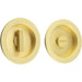 Elegant Circular Turn Release Satin Brass Modern Homes Door Handle