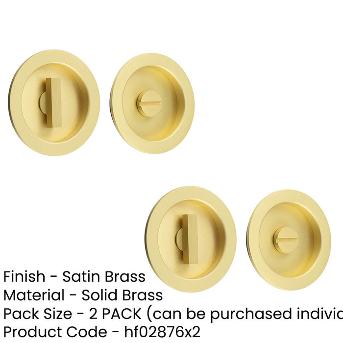 PACK Elegant Circular Turn Release Satin Brass Modern Homes Door Handle (1)-1