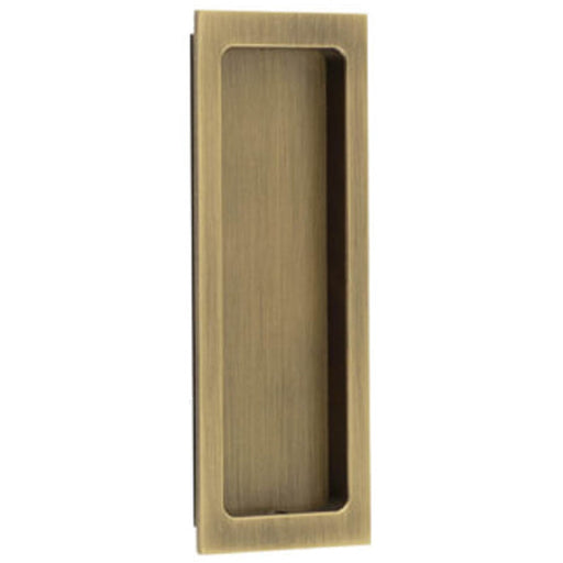 Stylish Rectangular Flush Pull Antique Brass Doors Cabinets Door Handle