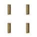 PACK Stylish Rectangular Flush Pull Antique Brass Doors Cabinets Door Handle