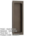 Stylish Rectangular Flush Pull Dark Bronze Doors Door Handle-1